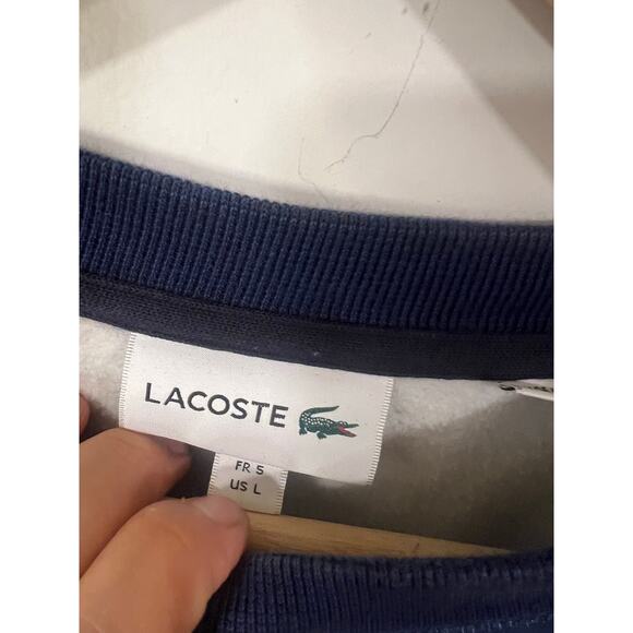 Mens Lacoste Classic Crew Neck Sweater Blue Large - Picture 5 of 7